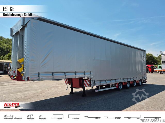 Low loader semitrailer FAYMONVILLE MAX Trailer MAX100 Semi-Tieflader Planenaufbau