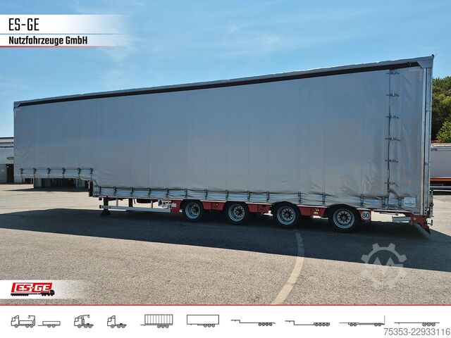 Low loader semitrailer FAYMONVILLE MAX Trailer MAX100 Semi-Tieflader Planenaufbau