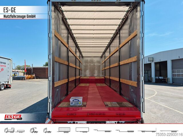 Low loader semitrailer FAYMONVILLE MAX Trailer MAX100 Semi-Tieflader Planenaufbau