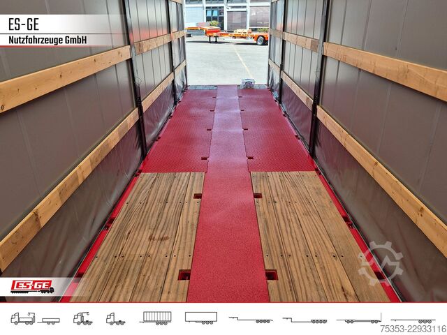 Low loader semitrailer FAYMONVILLE MAX Trailer MAX100 Semi-Tieflader Planenaufbau