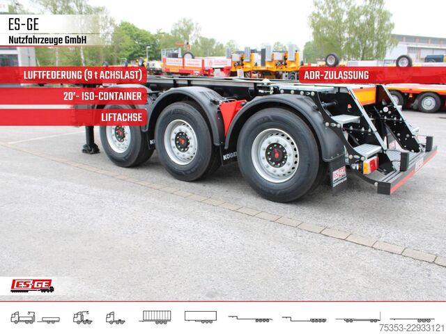 Swap body semitrailer KÖGEL PORT 20 TANKPLEX Containerchassis