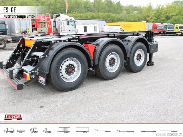Swap body semitrailer KÖGEL PORT 20 TANKPLEX Containerchassis