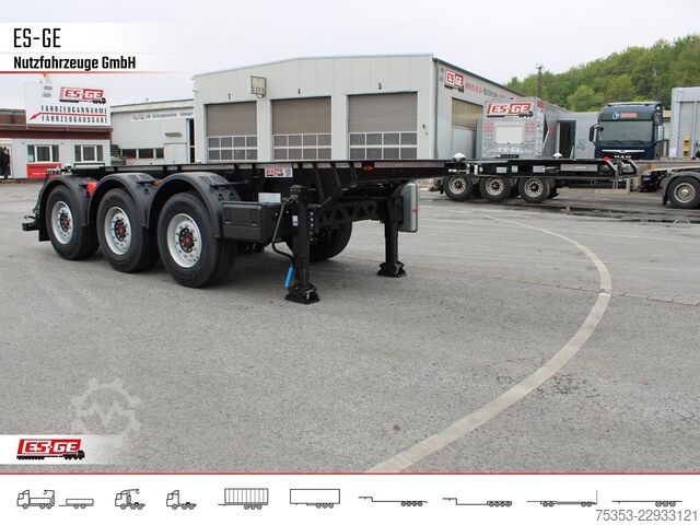 Swap body semitrailer KÖGEL PORT 20 TANKPLEX Containerchassis