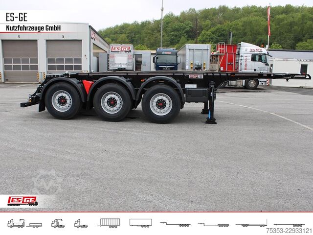 Swap body semitrailer KÖGEL PORT 20 TANKPLEX Containerchassis
