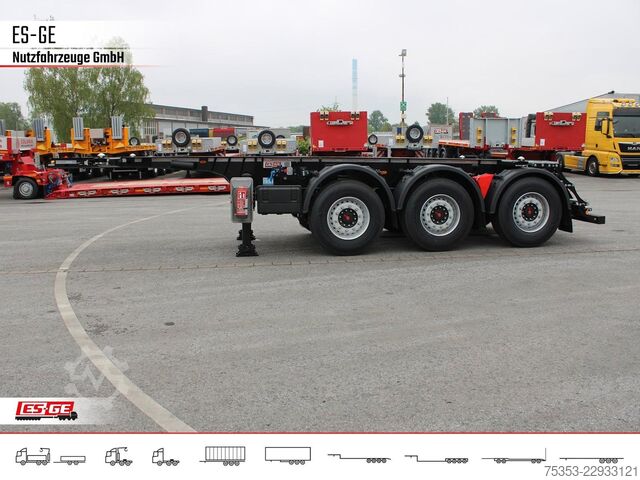 Swap body semitrailer KÖGEL PORT 20 TANKPLEX Containerchassis