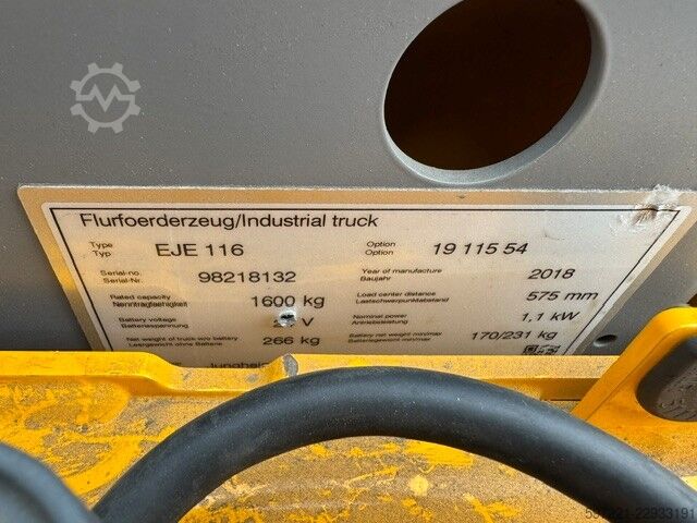 Electric Pallet Trucks Jungheinrich EJE 116 mit Waage