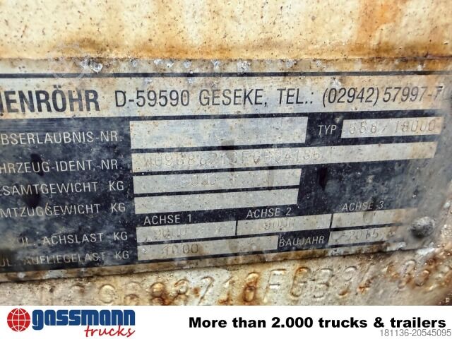 Low loader trailer Blomenröhr 688/18000