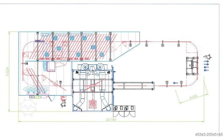 Window spraying plant Finiture automatic painting line for windows
