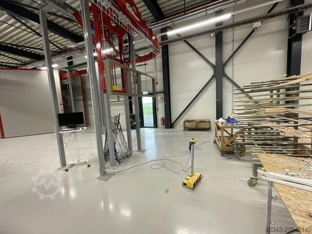 Window spraying plant Finiture automatic painting line for windows