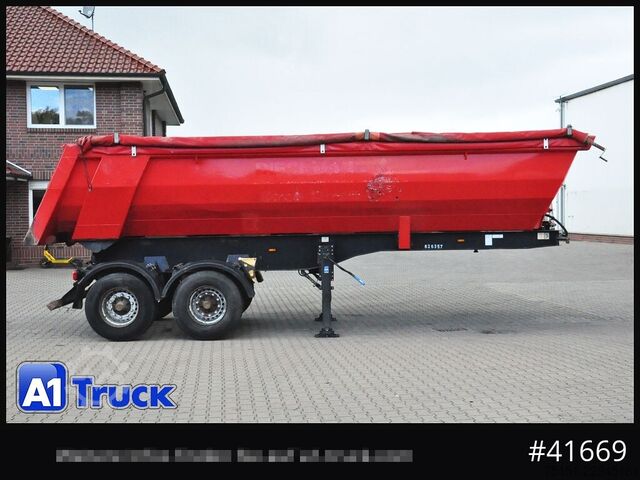 Tipper semitrailer MEILLER MHKS41,Stahl, Kippmulde, 2-Achs,