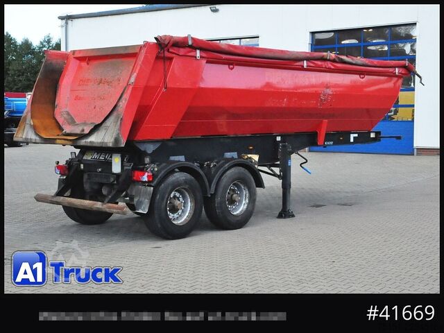 Tipper semitrailer MEILLER MHKS41,Stahl, Kippmulde, 2-Achs,