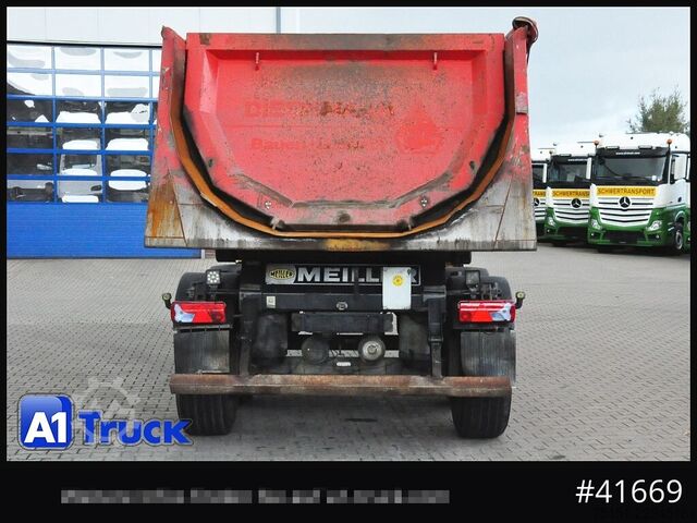 Tipper semitrailer MEILLER MHKS41,Stahl, Kippmulde, 2-Achs,