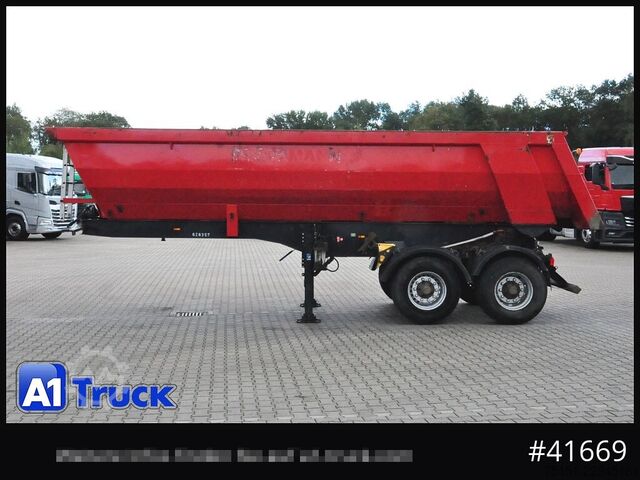 Tipper semitrailer MEILLER MHKS41,Stahl, Kippmulde, 2-Achs,