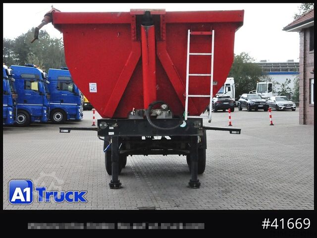 Tipper semitrailer MEILLER MHKS41,Stahl, Kippmulde, 2-Achs,