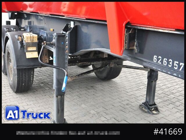 Tipper semitrailer MEILLER MHKS41,Stahl, Kippmulde, 2-Achs,