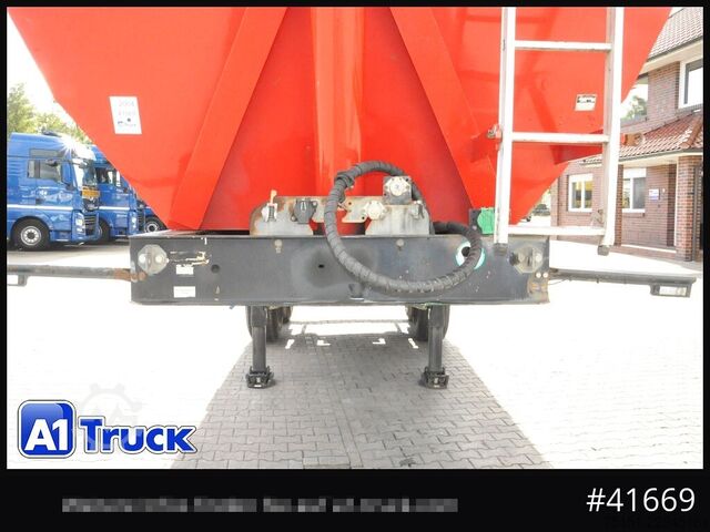 Tipper semitrailer MEILLER MHKS41,Stahl, Kippmulde, 2-Achs,