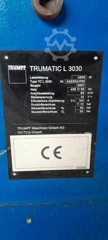 Laser cutting machine TRUMPF TruMatic L3030