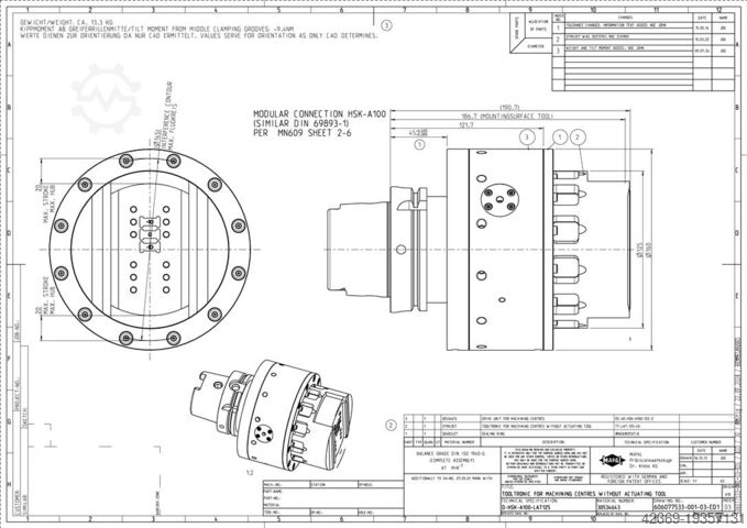 Bearbeitungszentrum - Universal GROB G 550 6-axis 252
