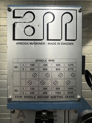Arboga A2508 Milling Machine ARBOGA A2508U