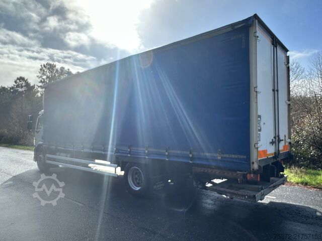 Flatbed truck with tarp DAF LF 290 EURO 6 TAULINER CAJA