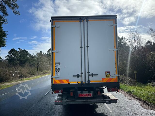 Flatbed truck with tarp DAF LF 290 EURO 6 TAULINER CAJA