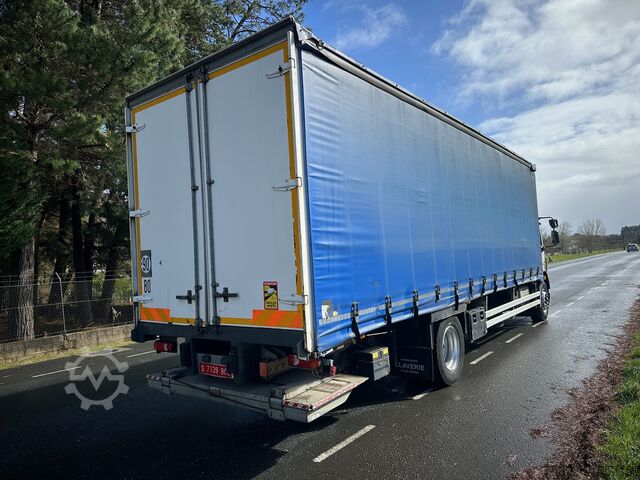 Flatbed truck with tarp DAF LF 290 EURO 6 TAULINER CAJA