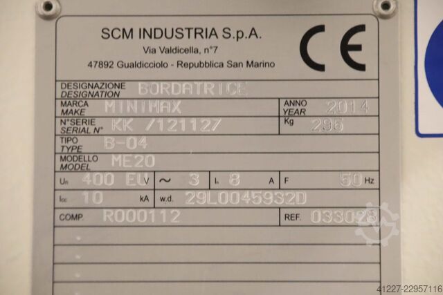 Edge banding machine SCM HOLZKRAFT Minimax ME 20