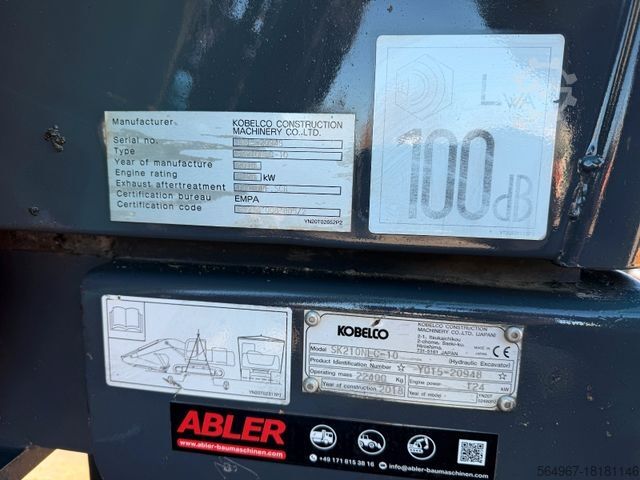 Chain excavator KOBELCO SK210 NLC-10 OQ70 Klimaautomatik 180 Grad