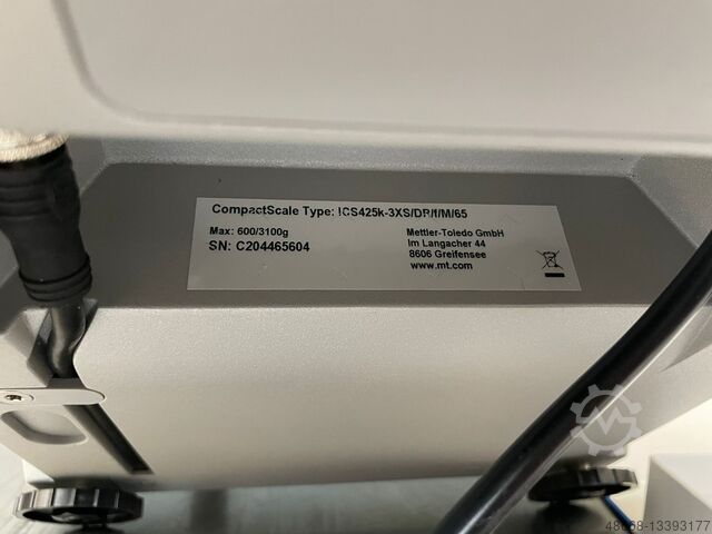Precision scale industrial scale Mettler Toledo ICS425 K-3XS/ DR/F/m/65
