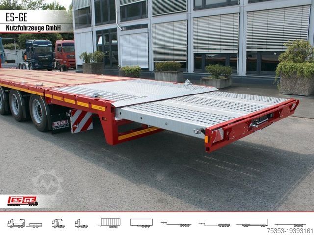 Working platform semitrailer ES-GE 3-Achs Megatrailer, hydr. Heckabsenkung