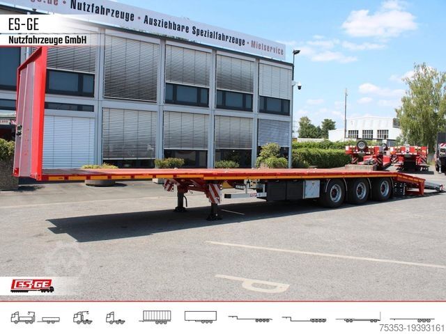 Working platform semitrailer ES-GE 3-Achs Megatrailer, hydr. Heckabsenkung