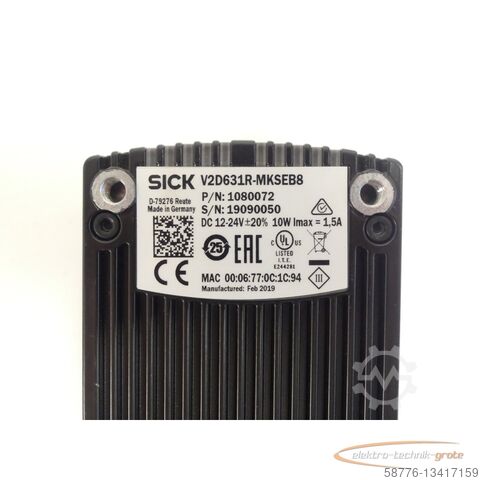 Component Sick V2D631R-MKSEB8 Kamerabasierter Codeleser SN:19090050 - ungebr.! -