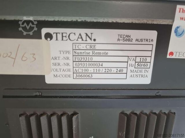 Tecan Sunrise Microplate Reader Tecan Sunrise