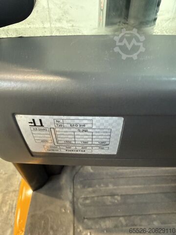 Elektro 4 Rad-Stapler Jungheinrich EFG 316 / 4359 Std.