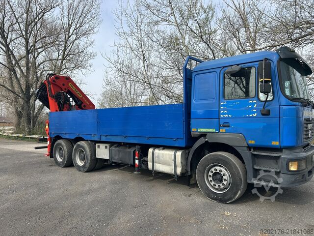 Truck mounted crane MAN 33464 Palfinger PK 66000 E crane kran