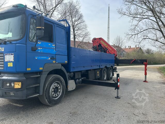 Truck mounted crane MAN 33464 Palfinger PK 66000 E crane kran