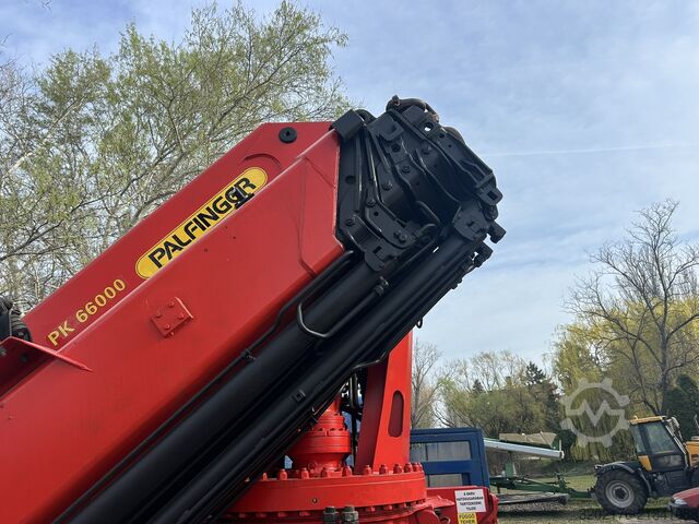 Truck mounted crane MAN 33464 Palfinger PK 66000 E crane kran