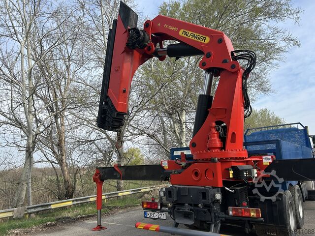 Truck mounted crane MAN 33464 Palfinger PK 66000 E crane kran