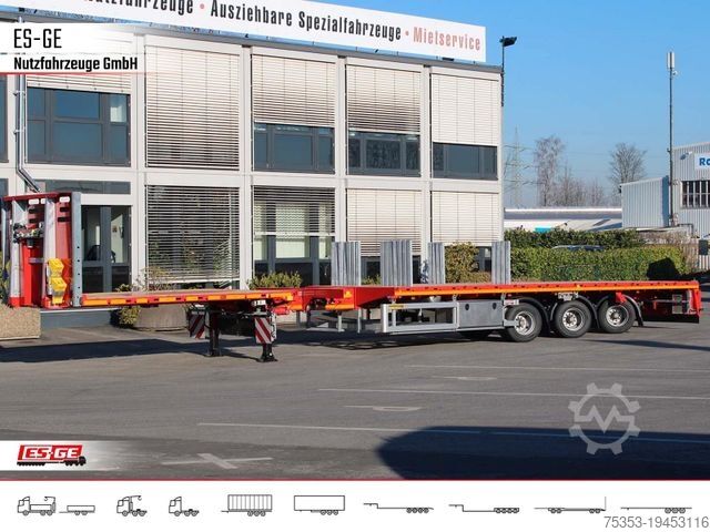 Auflieger mit Arbeitsbühne FAYMONVILLE Telemax Megatrailer - hydr. gelenkt