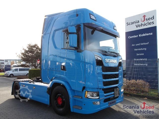 Standard tractor unit Scania S 590 NB - V8 - FULL AIR - HYDRAULIK - LEDER -