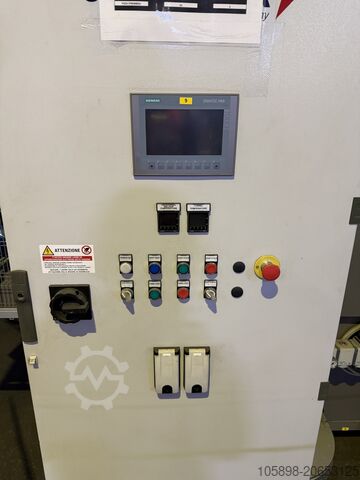 Karton-Sortierer und Verpackungsmaschine. Baujahr 2021 Sotemapack Robopac Monoblocco 70