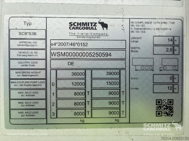 Reefer semitrailer Schmitz Cargobull Tiefkühler Standard Doppelstock