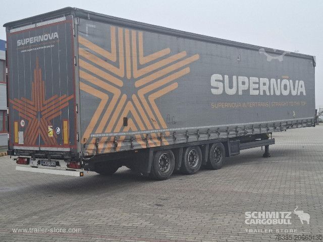 Open semitrailer with tarp Schmitz Cargobull Curtainsider Mega