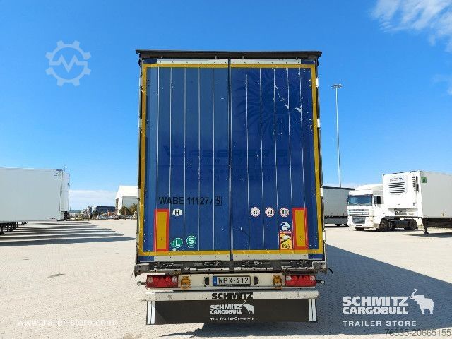 Open semitrailer with tarp Schmitz Cargobull Curtainsider Mega