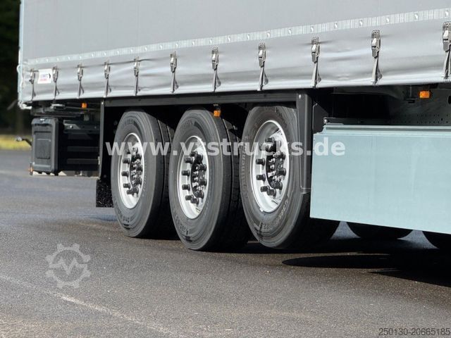 Open semitrailer with tarp SCHMITZ CARGOBULL SCB S3 Lift Achse Edscha Hubdach