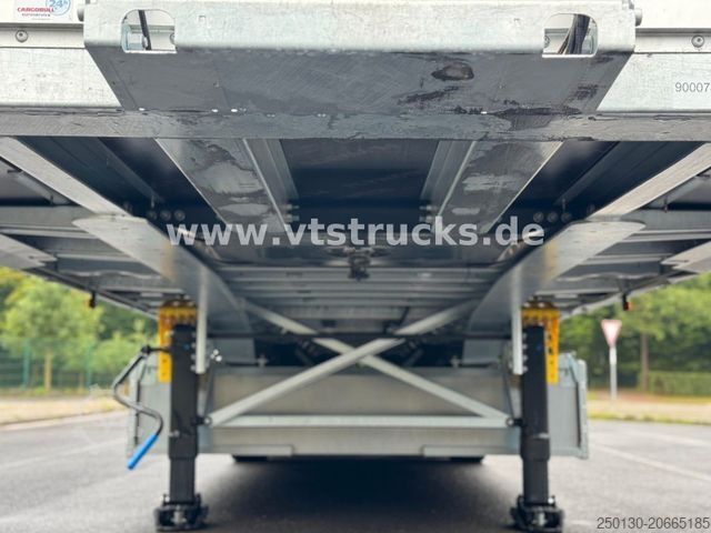 Open semitrailer with tarp SCHMITZ CARGOBULL SCB S3 Lift Achse Edscha Hubdach