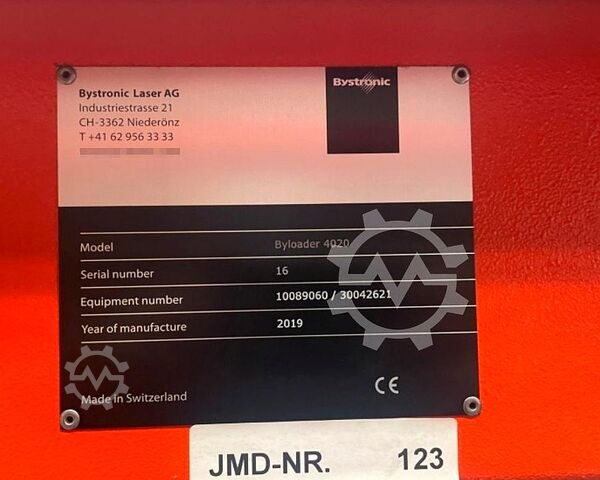 Automation for laser cutting machine Bystronic Byloader 4020