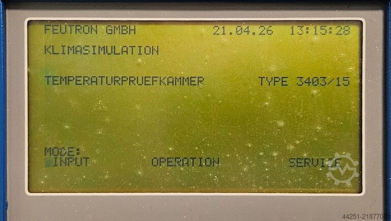 Temperature Test Chamber -40 to +100°C Feutron TPK 3403/125