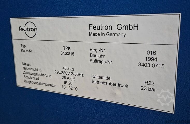 Temperature Test Chamber -40 to +100°C Feutron TPK 3403/125