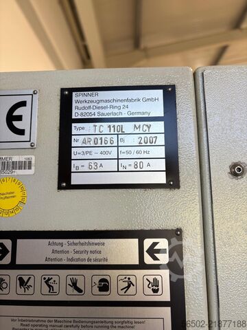 CNC turning and milling center Spinner TC 110L MCY